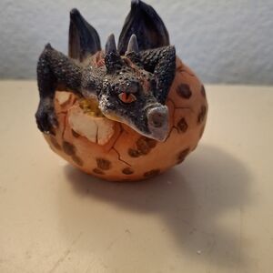 Dragon Figurine Emerging from Egg